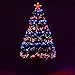 HOMCOM 4ft Artificial Christmas Tree Multi-Colored Fiber Optic LED Pre-Lit Holiday Decoration