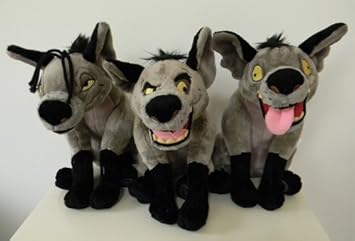 Disney, Lion King Complete Hyenas Trio Shenzi, Ed And BANZAI Soft Plush