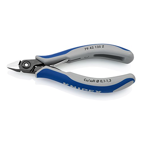 Knipex Präzisions-Elektronik-Seitenschneider brüniert, mit Mehrkomponenten-Hüllen 125 mm 79 42 125 Z