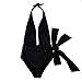 Super Modern Women's Super Sexy Swimsuit Set Charming Striped Swimwear Beach Swimsuit Sexy One piece Bikini Elegant Sexy Swimwear,Black,X-Large