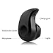 [Right Ear Version] Mini Wireless Invisible headphones, Smallest PChero Wireless Earphones Earbuds headset with Mic For Most Bluetooth Smartphones, Perfect for Using at Work Office - [Black]