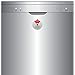 Kichwit Clean Dirty Dishwasher Magnet with The 3rd Option “Empty”, Non-Scratch Strong Magnet Backing & Residue Free Adhesive, 3.5” Diameter, Silver