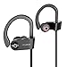 Bluetooth Headphones, MindKoo IPX6 Waterproof Wireless Headphones, Ear Hanging Lightweight Sports Earphones with Noise Cancelling, Built-in Mic, HD Sound for iPhone, iPad, Android Phones, Tablets