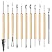 Apipi 11 Pcs Pottery Sculpture Tools Set, Ceramics Clay Professional Starter Tools Kits for Art Courses, Engraving Enthusiasts, Clay Crafts and Hand Build