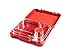 Bento Lunch Box-Red - by mmm...Lunch Buddies-Double Leak Proof Container-New Dual Latch-Great for Kids or adults +FREE INSULATED LUNCH BAG-Healthy Portion Plate-5 COMPARTEMENTS -Microwave-Dishwasher