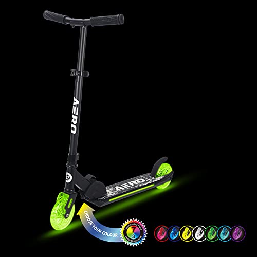 Scostar Aero C2 Kick Scooter for Kids Ages 58, with Dynamic RGB Lights