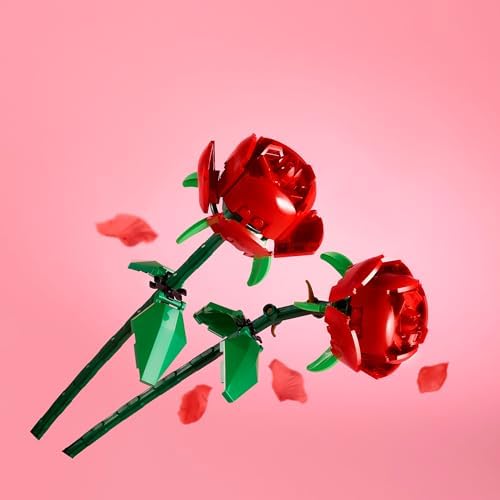 Botanicals Rosen - Kunstblumen Set - Geschenk zum Muttertag - Schreibtischdeko oder Blumendeko - Modellbau für Frauen und Männer - 40460
