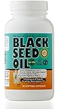 Premium Black Seed Oil Softgel Capsules (NON-GMO) Made from Cold Pressed Nigella Sativa Producing Pure Black Cumin Seed Oil - Made in the USA - 90 Capsules (500mg each) by Sweet Sunnah