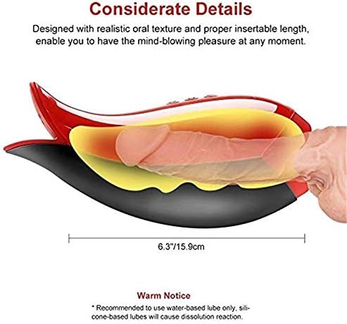 Llm Blowjob - Free Analog Tongue-Splitting Machine, Intelligent Heating, 10 Frequency Male Training Cup