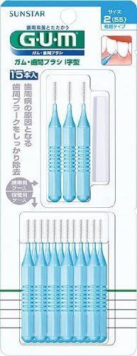Tooth Care G.U.M Interdental Brush I Type 15pcs (SS) (Harakjuku Culture Pack)