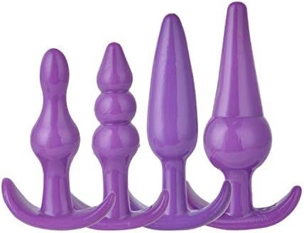 4-Pack Silicone Toys Great Gift, Purple (A)