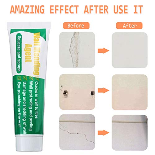 2PCS Safe Mend Wall Mending Agent,Drywall Patch Surface Repair Kit