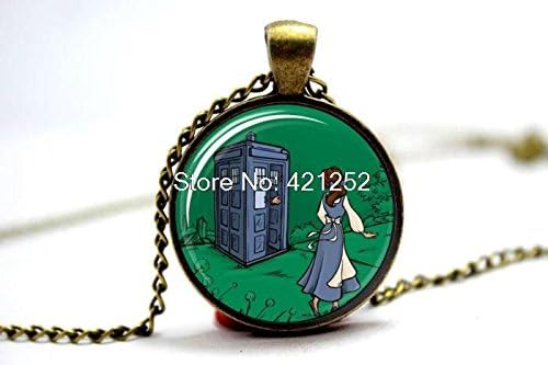 Pretty Lee 2015 Fashion Doctor Who Tardis Beauty And The Belle Necklace Christmas gift