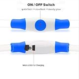 woeita LED Dog Collar Glow Light USB Rechargeable Red - Cut to Fit view 4