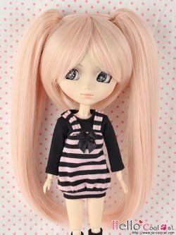 8-10 inches CC heat Doll 3-way wig short pink mix gold HT-1521S