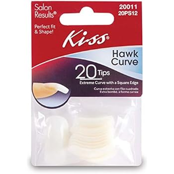 kiss curve tips nails overlap hawk pack