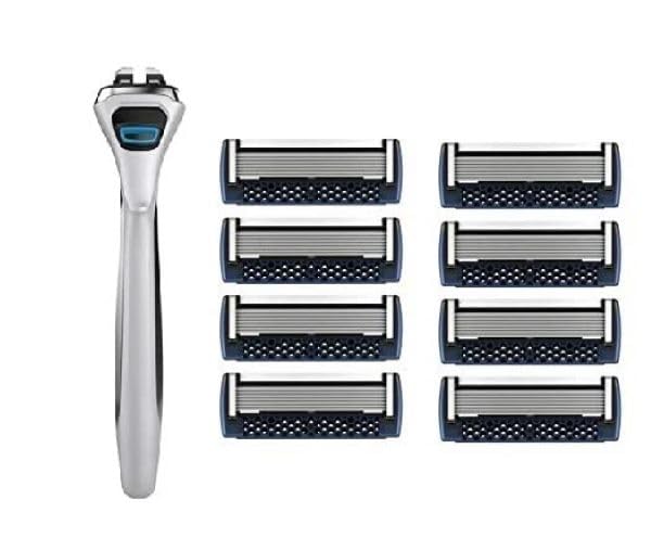 DORCO PACE 7 7 Blades Refills x 8 (Free1 System Handle)