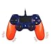 PS4 wired controller for Playstation 4, MOVONE professional usb PS4 wired gamepad for PlayStation 4/PS4 Slim/PS4 Pro and PlayStation3 wired Controller cable length 6.3ft(Black + orange)