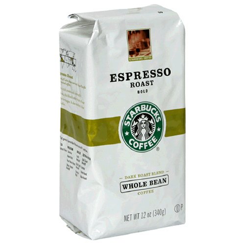 Starbucks Espresso Roast Coffee, Whole Bean, 12Ounce Bags (Pack of 3