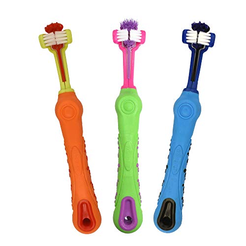RosyLife Pet Dog Soft Toothbrush Dog Toothbrush Finger Toothbrush pet Toothbrush Small to Large Dogs (9 pcs-YGB)