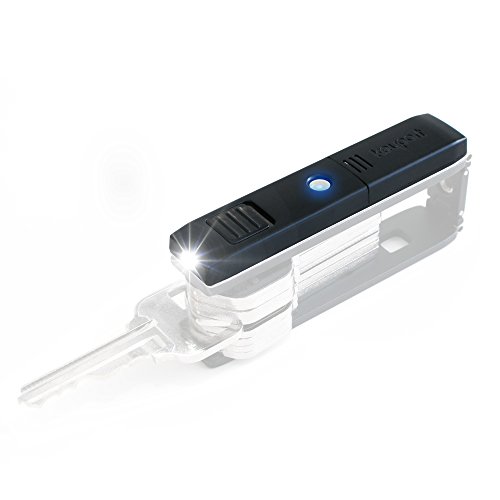 Keyport Bluetooth Low Energy Tracker & Key Finder Module with Built-In Mini-Light (Works with TrackR) - Exclusively for Pivot and Slide 3.0 (Black)
