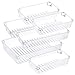 Puroma Desk Drawer Organizer Trays with 3-Size Versatile Drawer Dividers 6 Organizers Storage Bins for Makeup Utensil Dresser Bedroom Bathroom Kitchen Office