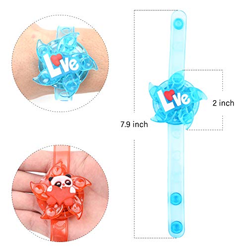 image for Mikulala Light Up Bracelet LED Party Favors for Kids Prizes 12 Pack Gl