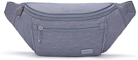 Travel Fanny Bag Waist Pack Sling Pocket Super Lightweight for Workout Vacation Hiking, Tool Kit T206(Grey)