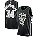 Men's Milwaukee Bucks #34 Giannis Antetokounmpo Black Swingman Jersey