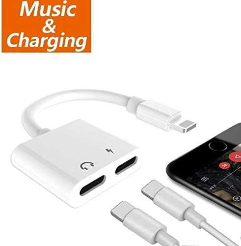 (2-Pack) JOVERS 3.5mm Headphone Jack Adapter Cable Compatible with Adapter 7&8/7&8Plus Adapter X Adapter Xs Adapter XR (iOS 10 / iOS 12)(White) Accessories