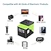 Universal Travel Adapter, International Power Adapter with 4 USB,European Adapter for UK,US,AU,CA,India 150+ Countries,All in One Travel Plug Adapter Europe (Green New)