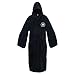 Kasual Adult Unisex Hooded Bath Robe Halloween Dressing Gown Black
