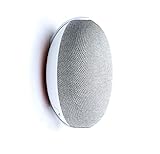 Fstop Labs 2 Pack Wall Ceiling Cabinet Mount Holder Stand Clip for Google Home Mini Round Speaker Accessories (White) 2 Pack