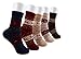 Womens Socks Thick Knit Warm Casual Soft Cotton Crew Winter Socks (Pack of 5 )