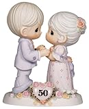 Precious Moments,  We Share A Love Forever Young, 50th Anniversary, Bisque Porcelain Bisque Porcelain Figurine, 115912
