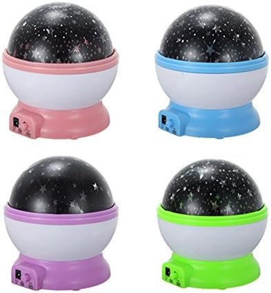 Romantic Rotation Lamp Cosmos Starry Star Night Light Sky Projector Baby Care (Green)
