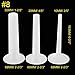 3 Sizes Plastic Sausage Stuffer Tubes/Funnels and Sausage Stuffer Kit Attachment for #8 Food Grinders-3/8, 4/5