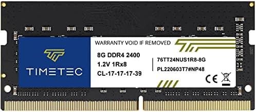 Timetec 8GB DDR4 2400MHz (DDR4-2400) PC4-19200 (PC4-2400T) Non-ECC