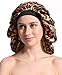 Satin Silk Bonnet Sleep Cap - Printing Soft Extra Large Wide Band S Women Night Hat For Long Curly Natural Hair Cap Salon Silk Scarf Chemo Patient Slouch Slouchy