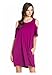 My Space Clothing Women's Cold Shoulder Jersey Swing Dress (Small- Plus Size)