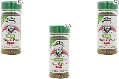 Magic Seasoning Blends Herbal Pizza and Pasta Magic, 3-Ounce Bottles (Pack of 6) (3 Pack)