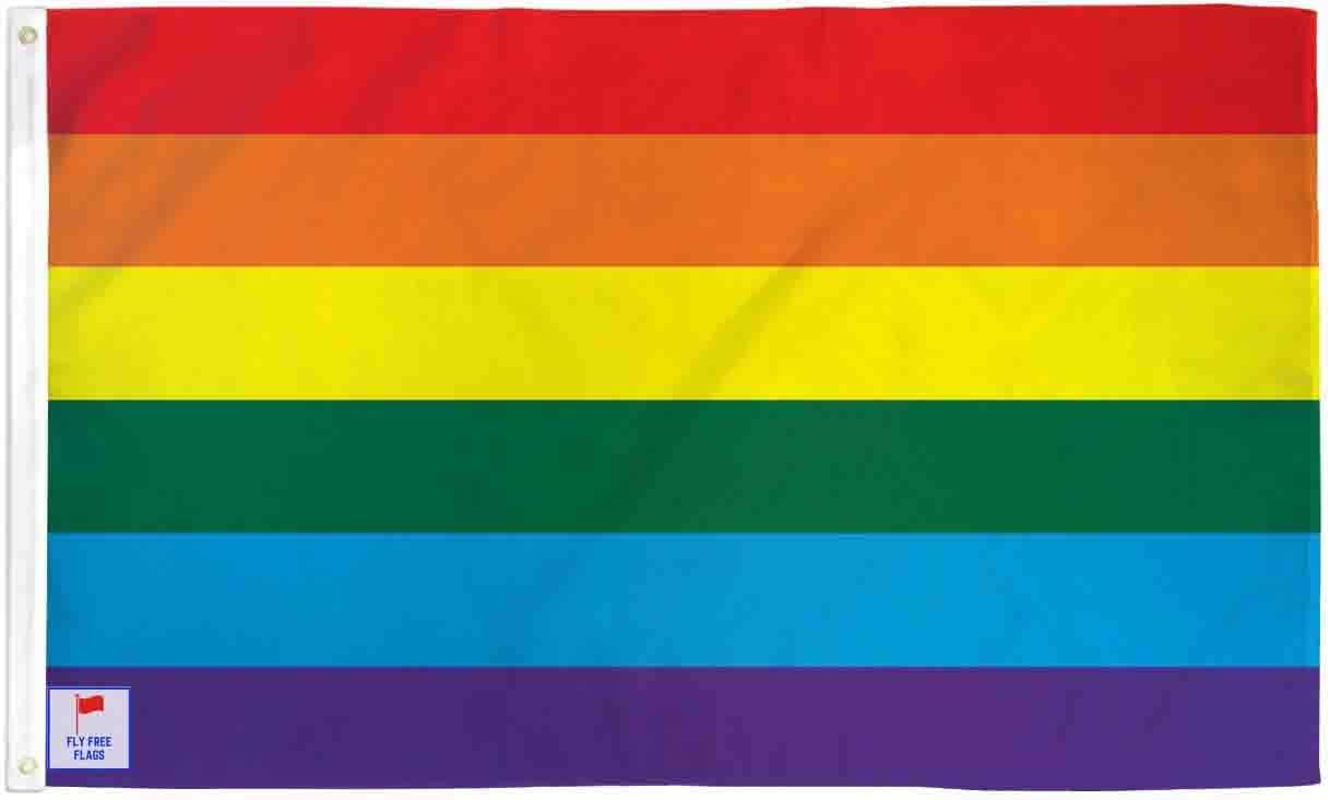 THE FLAG JOINT - Rainbow Pride 3x5ft Fly Free Flag - Poly