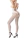 OGNEE Bodystocking Women Fishnet Striped Crotchless Backless Stockings White