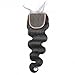 Beata Hair 130% Density 4x4inch Body Wave Lace Closure 7A Grade Brazilian Virgin Human Hair Closure (16inch)