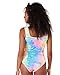 iHeartRaves Rainbow Tie Dye Zip-up One Piece Bodysuit (X-Large)