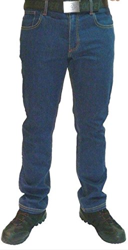 Mens 218 Denim Blue Stretch Work Jeans 