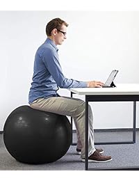 Aduro Sport - Balón de ejercicio para yoga, 55 65 29.5 in, superficie antideslizante