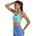 YAHA Women’s Sports Bra Racerback Yoga Workout Bra (L, Blue)