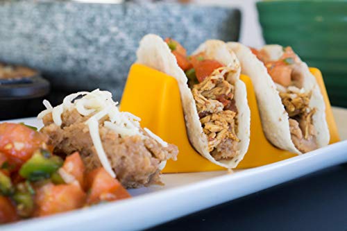 Taco Tender - Oven, Microwave, Dishwasher Safe Taco Holder (2, Maize Yellow) - Thumbnail 4