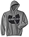 OCPrintShirts® Unisex Hoodie Black Wu Tang Logo Sport Gray L